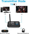 NÖRDIC Bluetooth 5.0-sendermodtager, lydadapter til 2 hovedtelefoner Lang rækkevidde