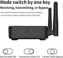 NÖRDIC Bluetooth 5.2 trådløs sender dual link modtager DAC Qualcomm aptXLL aptX HD 3,5 mm AUX RCA optisk