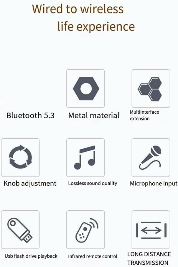 NÖRDIC Bluetooth 5.4 Audio Modtager DAC Konverter USB Hukommelse 3.5MM AUX RCA Coaxial