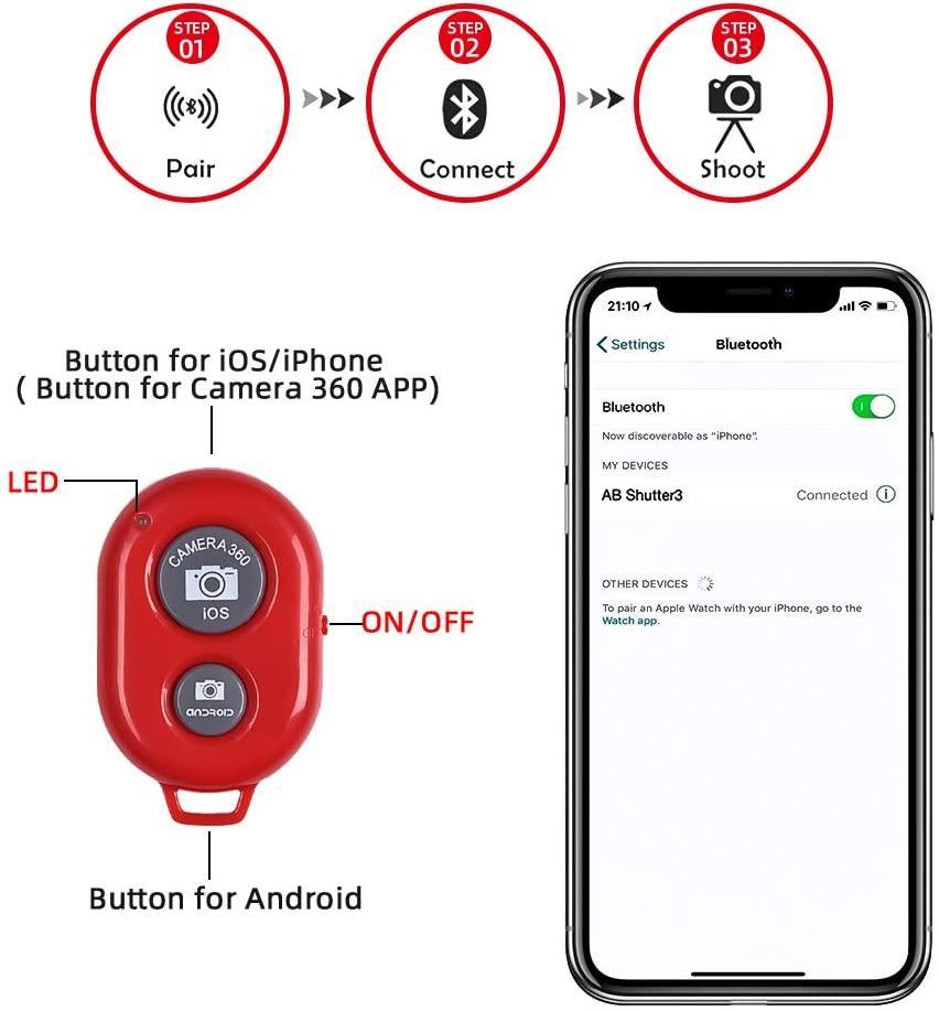 NÖRDIC Bluetooth lukker til mobiltelefoner, tablets og kamera 10m