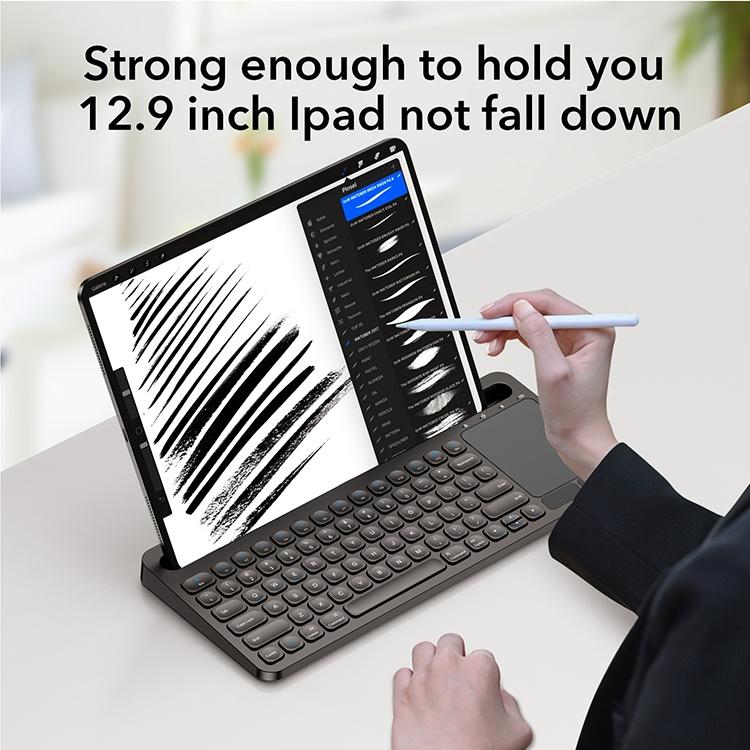 NÖRDIC Bluetooth-tastatur med touchpad, amerikansk layout 78 taster