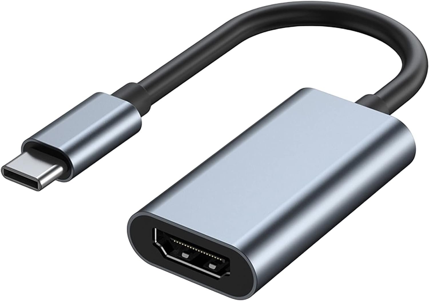 NÖRDIC C USB til HDMI adapter 4K på 30Hz 10cm sort