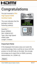 NÖRDIC Certified Cables 3M HDMI 2.1 Ultra High Speed 8K 60Hz 4K 120Hz 48Gbps Dynamic HDR Earc Game Mode VRR Dolby atmos nylon Flettet Forgyldt