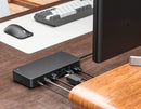 NÖRDIC DisplayLink USB-A & USB-C tredobbelte skærme Dockingstation 1 til 11 4K60Hz 2xUSB-C 3xUSB-A Mac M1 M2 Thunderbolt 3 & 4