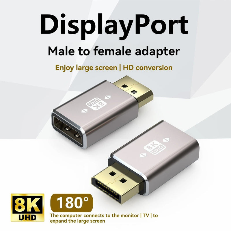 NÖRDIC Displayport adapter han til hun 8K60Hz 4K144/120/60Hz