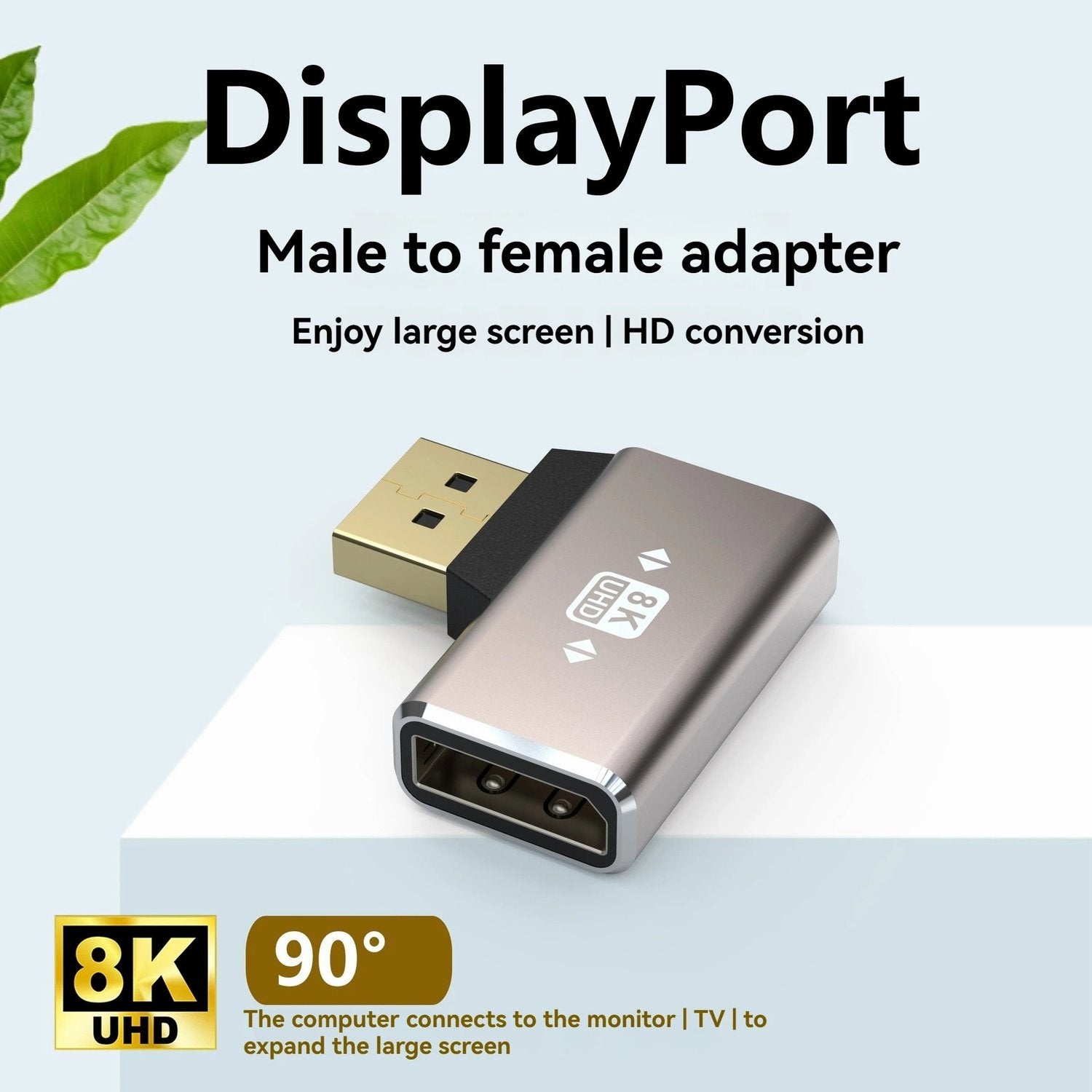 NÖRDIC Displayport adapter han til hun 8K60Hz 4K144/120/60Hz