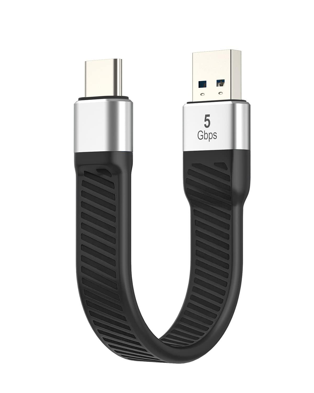 NÖRDIC Flad Adapter USB3.2 Gen1 USB-C til A 5Gbps 3A