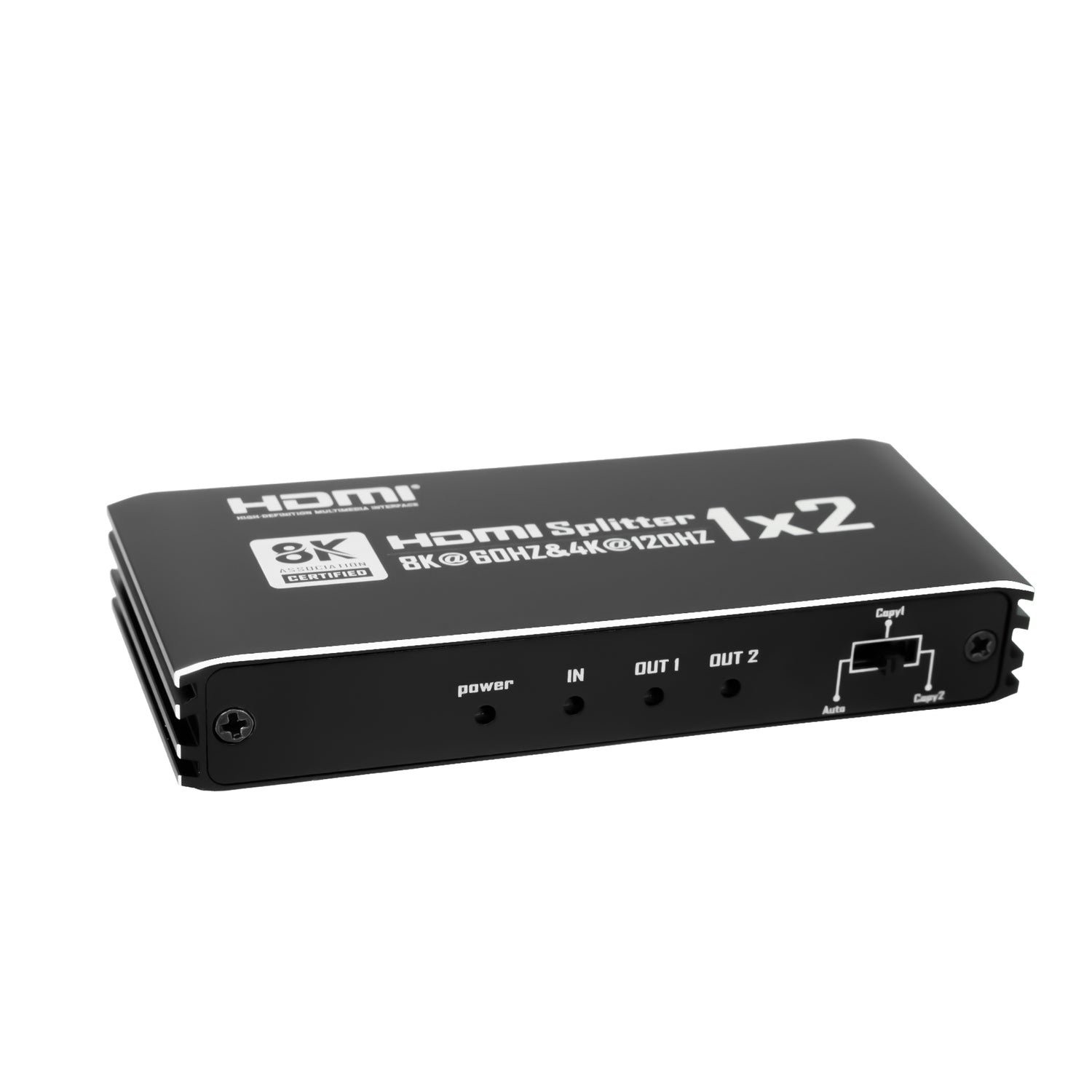 NÖRDIC HDMI 2.1 Splitter 1 til 2 8K60Hz 4k120Hz