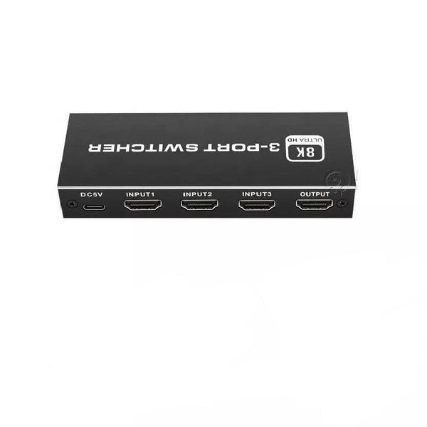 NÖRDIC HDMI 2.1 switch 3 til 1 8K60Hz 4K120Hz 48Gbps HDR