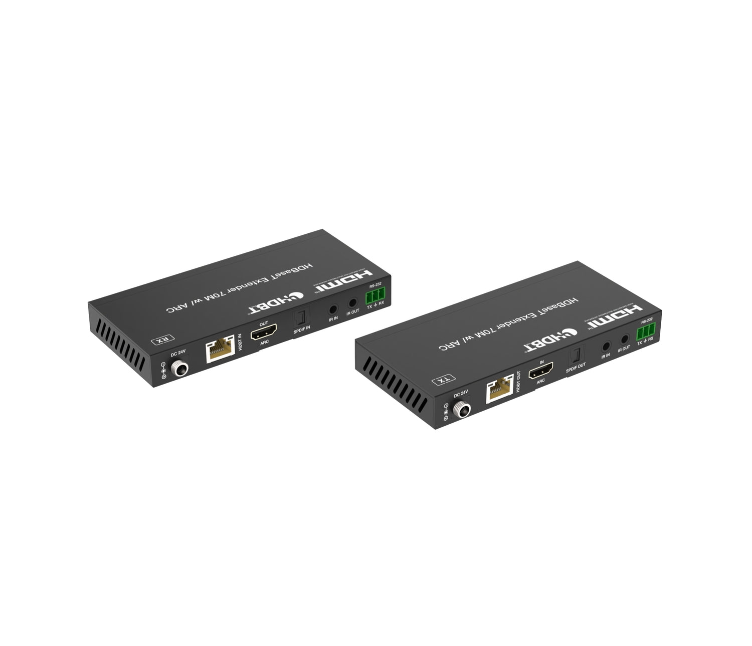 NÖRDIC HDMI 4K60 HDBaseT forlænger med Toslink og ARC 70m CAT6