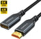 NÖRDIC HDMI 8K60Hz 4K 120Hz forlængerkabel han til hun 20cm HDMI2.1 48Gbps