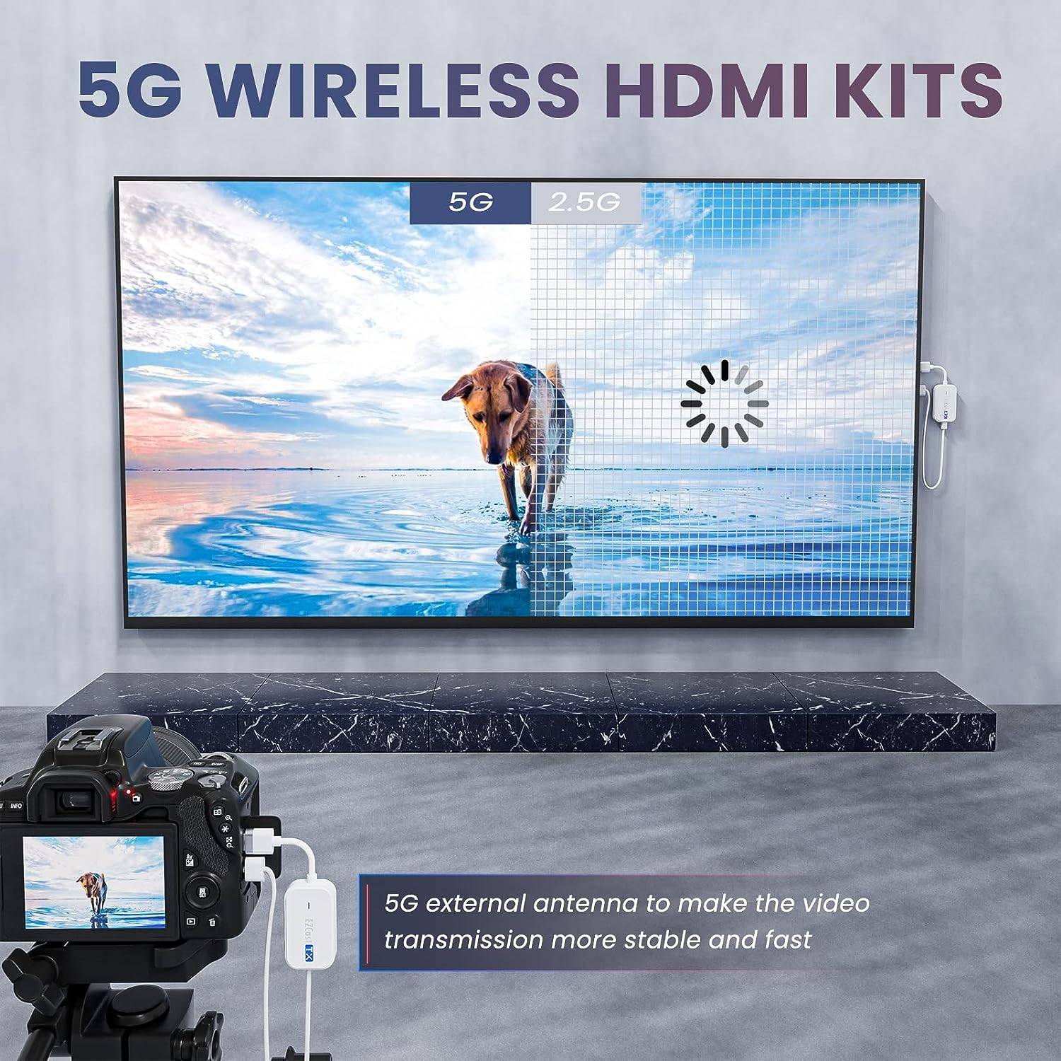 NÖRDIC HDMI Trådløs sender og modtager 4K 30Hz 60m