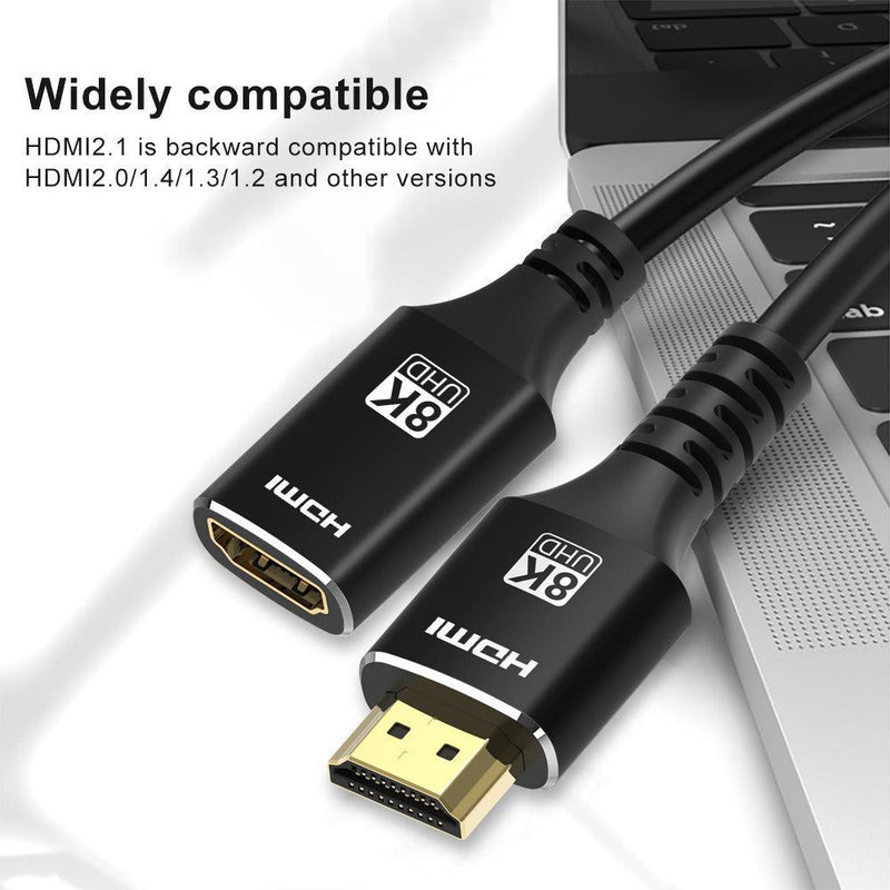 NÖRDIC HDMI forlængerkabel 3m 8K60Hz 4K144 HDMI 2.1 48Gbps Ultra High Speed HDMI