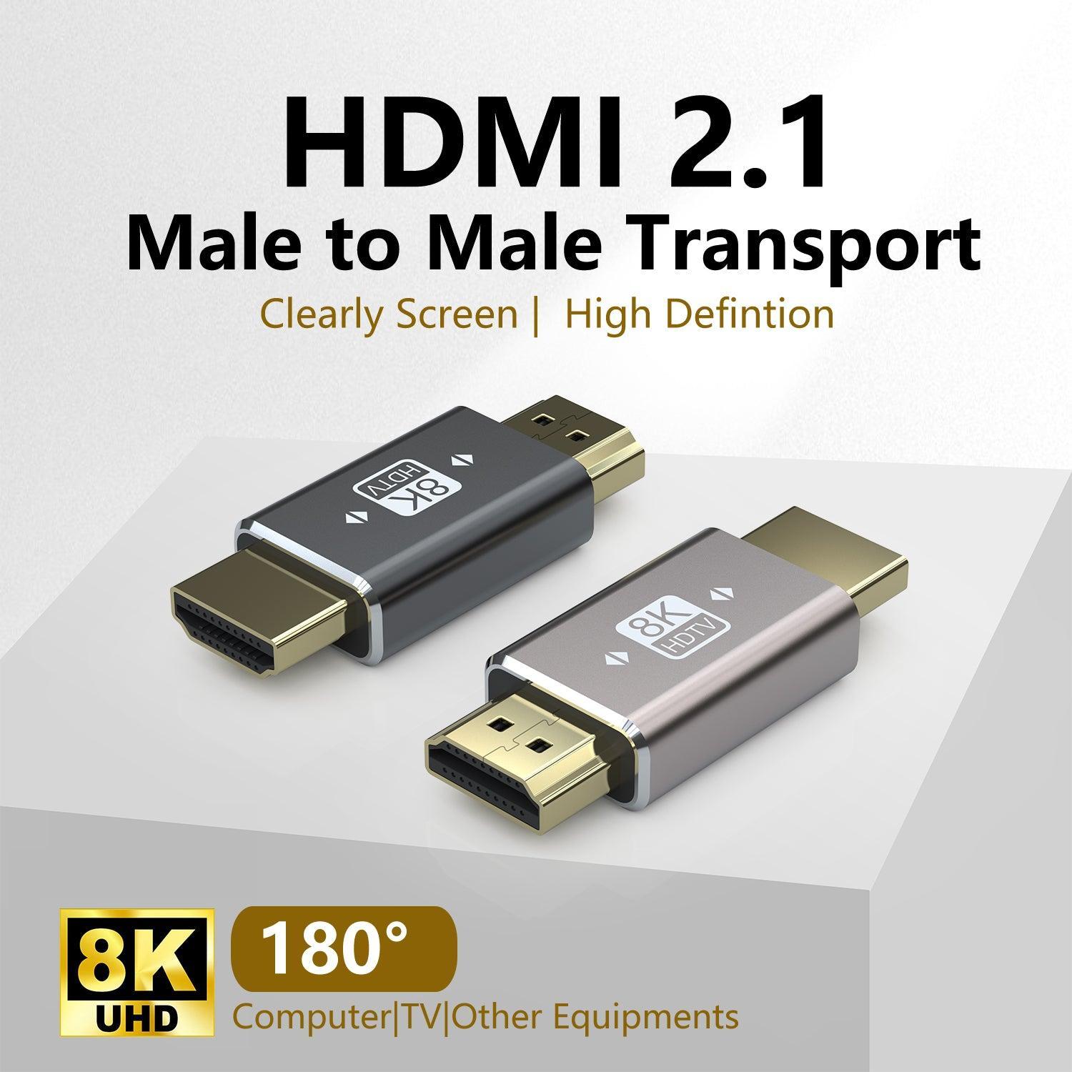 NÖRDIC HDMI kønsskifter adapter han til han 8K60Hz 4K120Hz 48Gbps