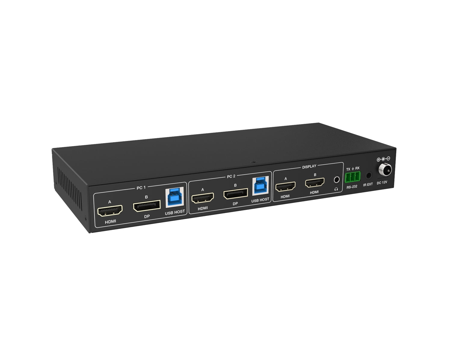 NÖRDIC KVM-switch 2 til 2 HDMI og DP til 2xHDMI 4K60Hz