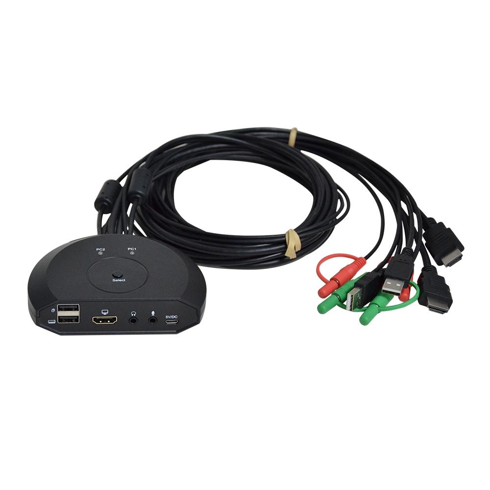 NÖRDIC KVM switch 2 til 1 HDMI 2.0 4K60Hz