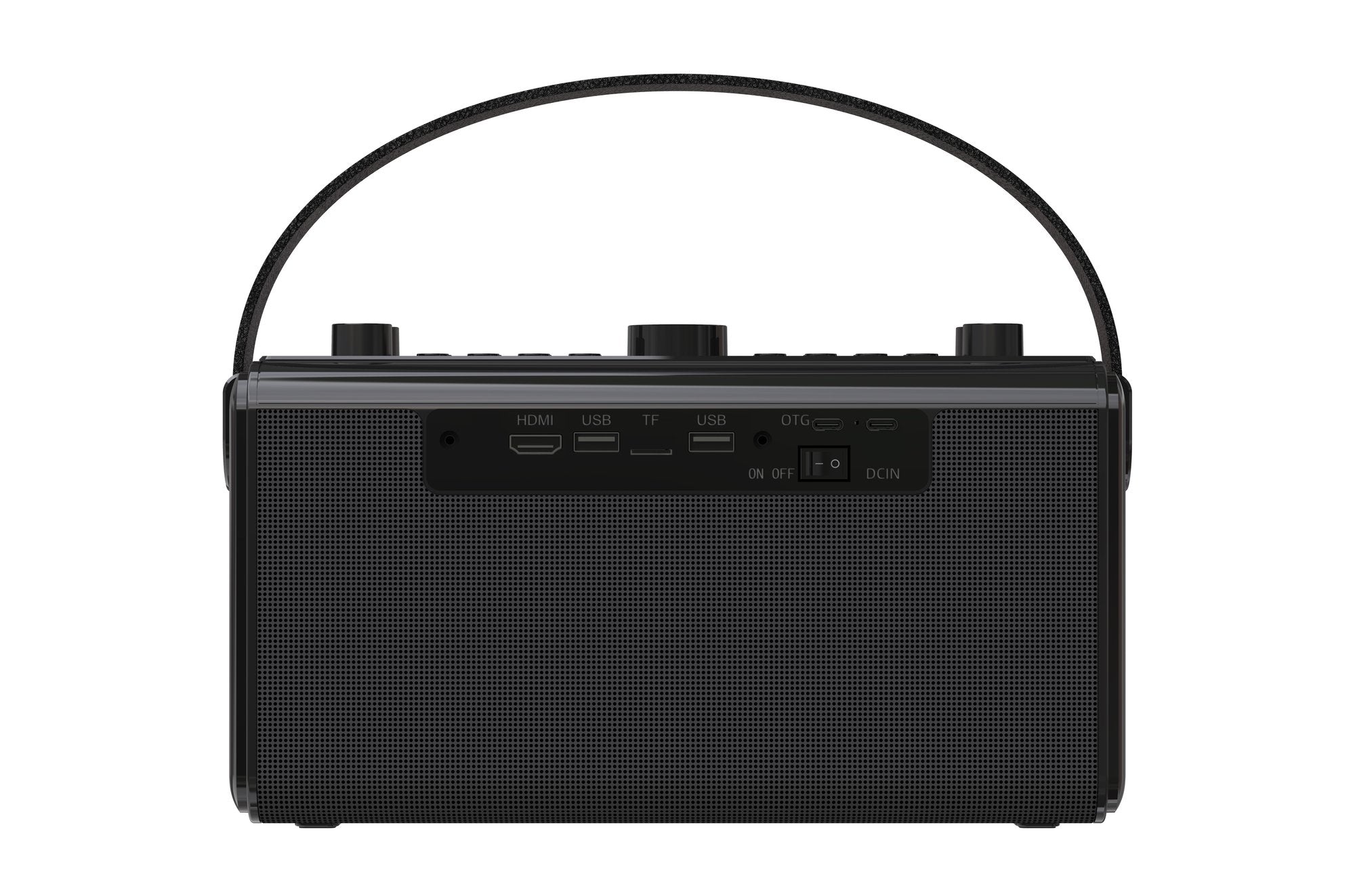 NÖRDIC Karaoke-maskine, indbygget 10,1" HD-lyrics-skærm, understøtter WiFi, Bluetooth, HDMI, USB og MicroSD, med 2 trådløse mikrofoner til hjemmefest