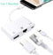 NÖRDIC Lightning adapter 1 til 3 USB3,1 porte 1x 1x RJ45 10 / 100Mbps 1x Lightning til opladning