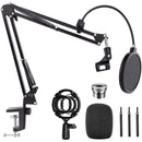 NÖRDIC Microphone Stand for tabel montering er også velegnet til Blue Yeti og Blue Snowball 5/8 inch adapter boom