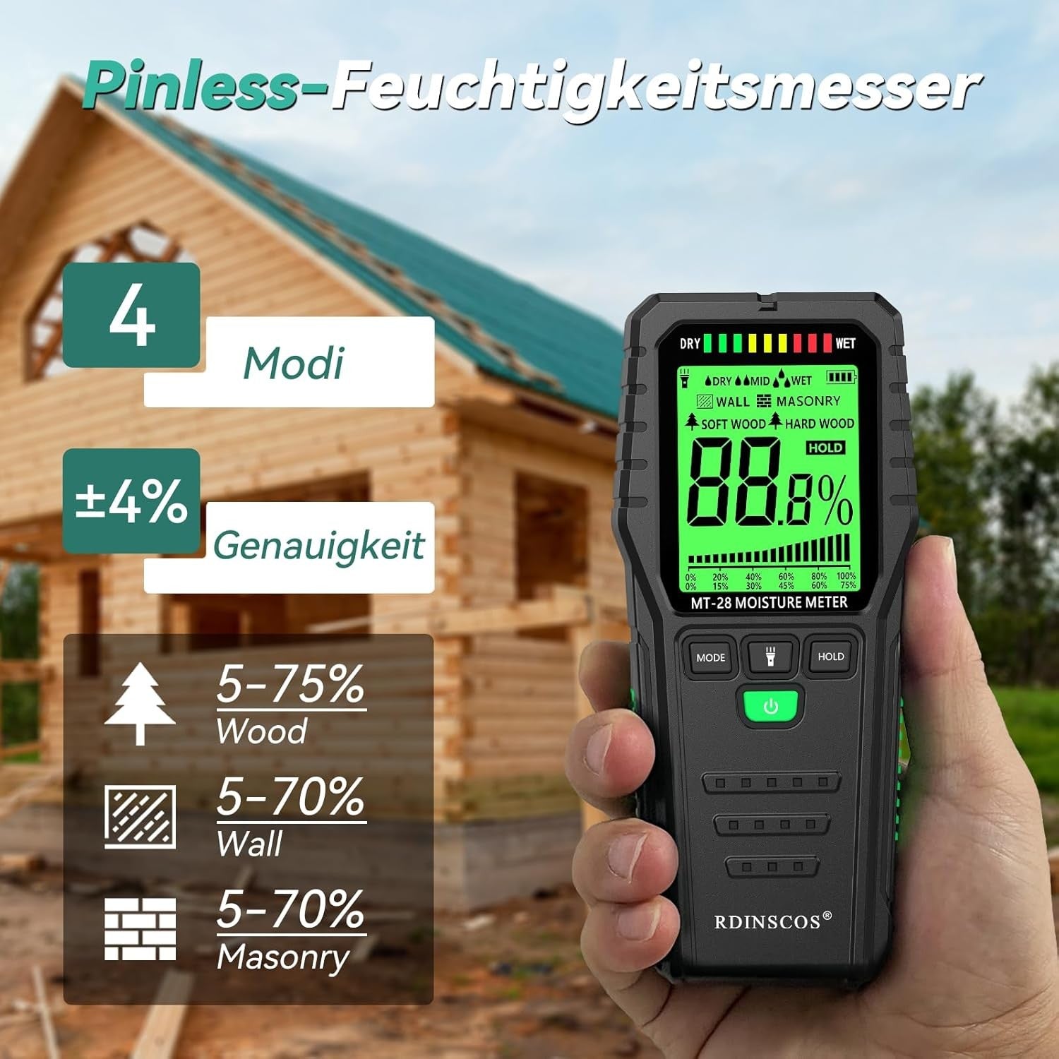 NÖRDIC Fugtighedsmåler til lækagedetektering og fugtskader