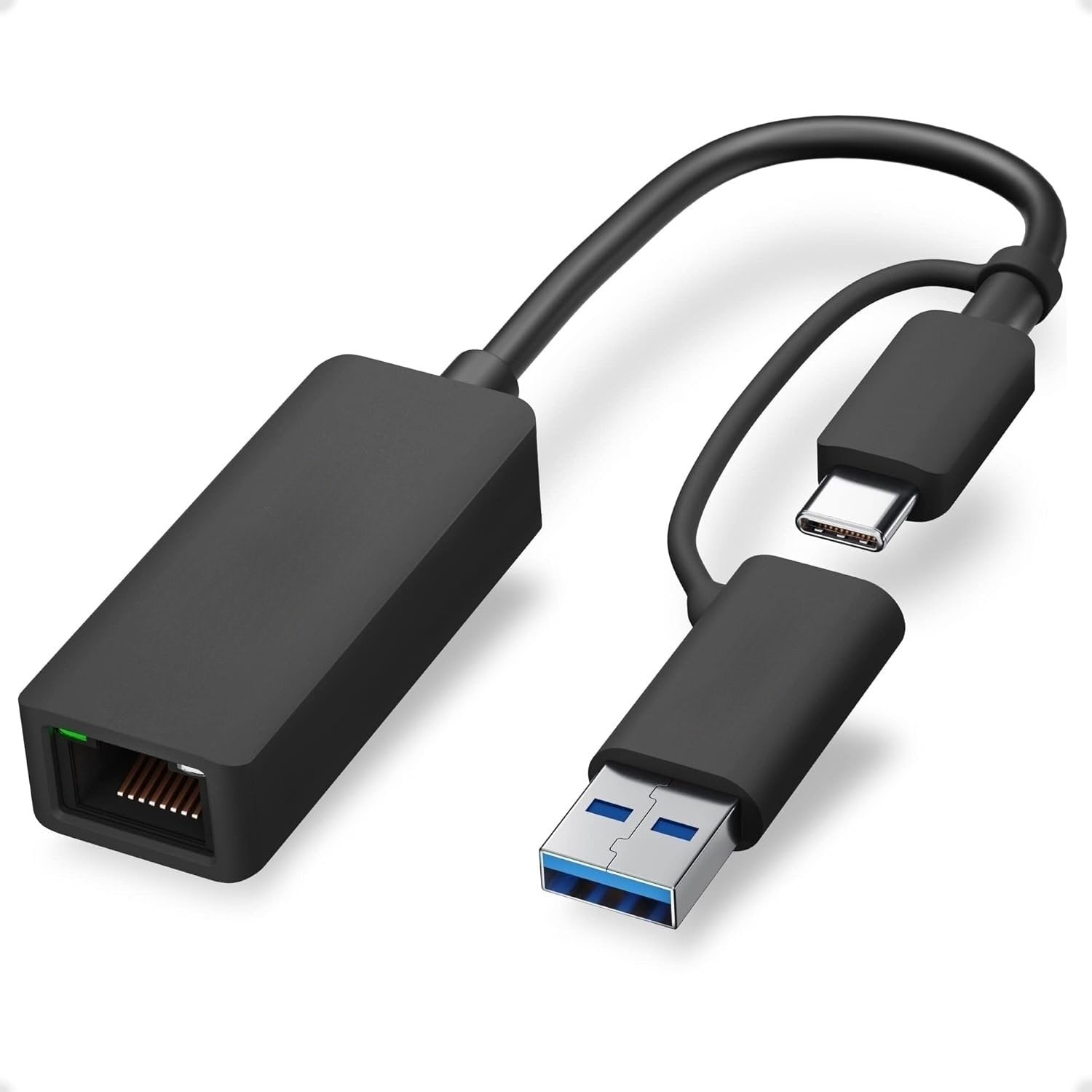 NÖRDIC Netværksadapter USB-A og USB-C 3.0 til 5G Ethernet