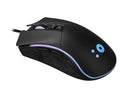 NÖRDIC RGB wired gaming mus 800-6400 DPI 8 nøgler USB, sort