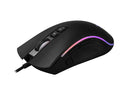 NÖRDIC RGB wired gaming mus 800-6400 DPI 8 nøgler USB, sort