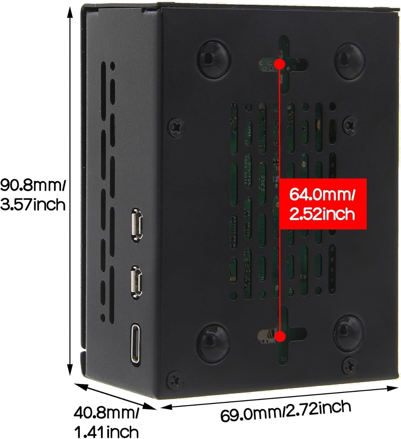 NÖRDIC Raspberry Pi 5-kabinet med understøttelse af PCIe M.2 NVMe SSD