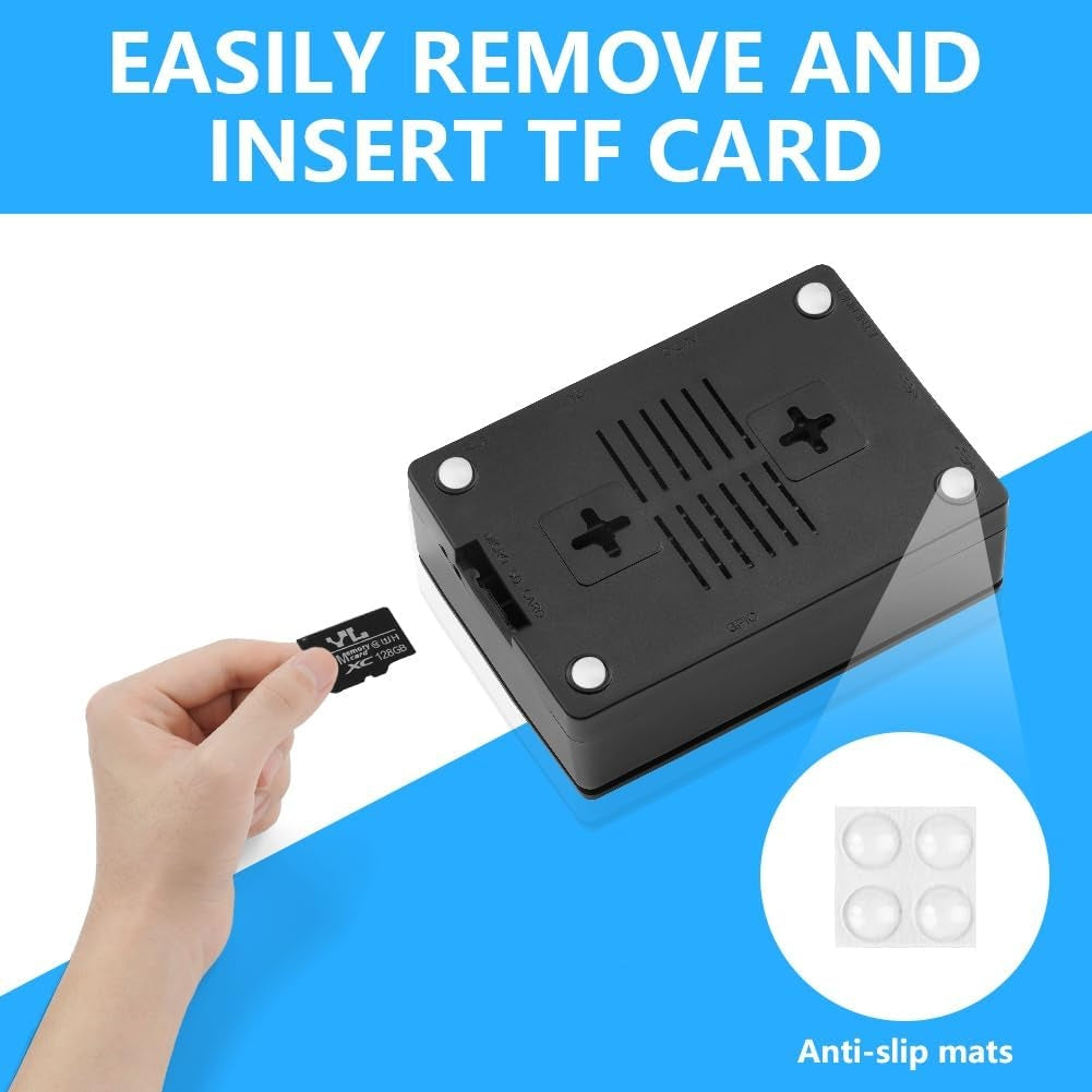 NÖRDIC Raspberry Pi 5-kabinet med Pi5-officiel aktiv køler, understøtter PCIe M.2 NVMe SSD Shield Top, til Raspberry Pi 5 4GB/8GB