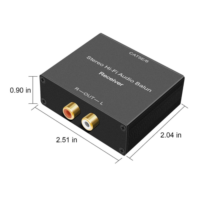 NÖRDIC SGM-129 analog stereo RCA HIFI Extender løbet Cat5e