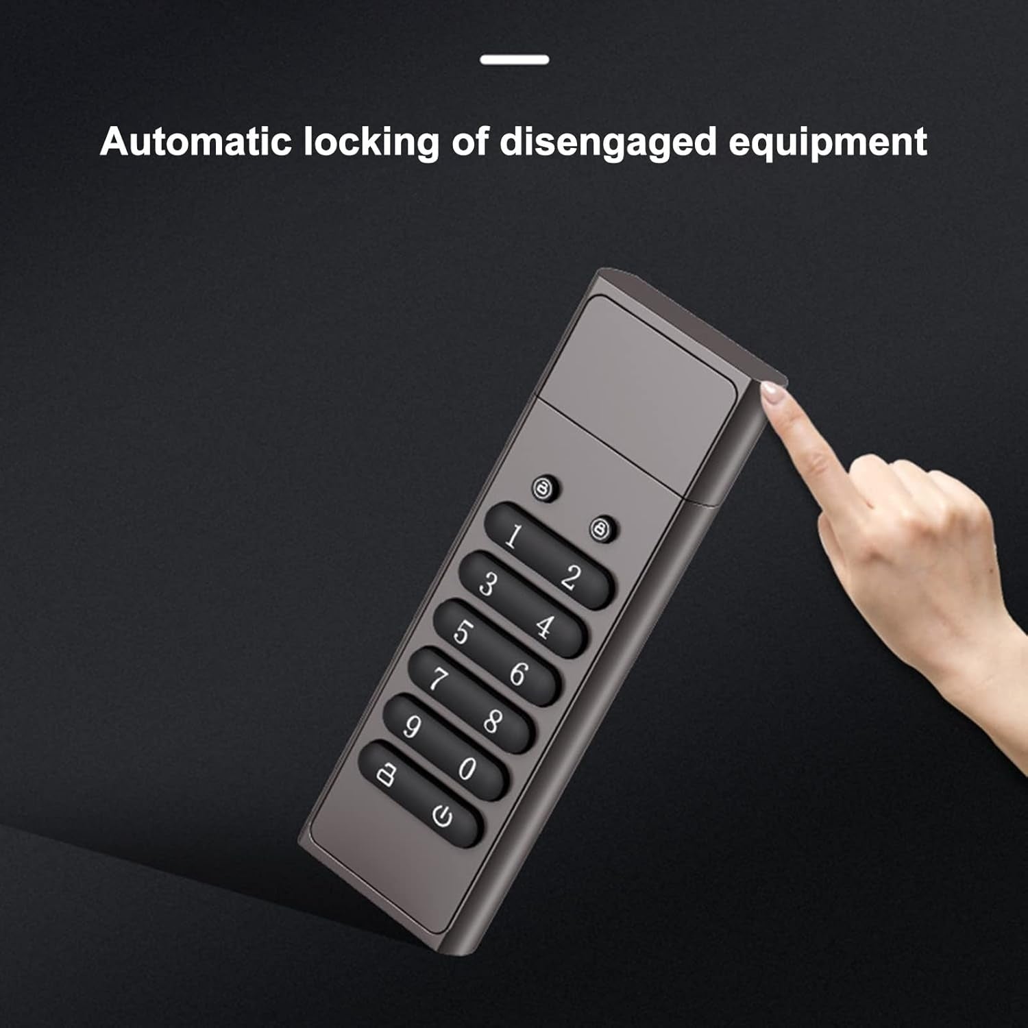 NÖRDIC Sikkert krypteret USB-drev med adgangskodebeskyttelse og lås, AES-256-bit, USB 3.0 til personlig beskyttelse, 32 GB