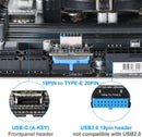 NÖRDIC USB 3.0 19pin til Type E adapter