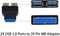 NÖRDIC USB 3.0 20 pin header til 2xUSB-A 3.0 adapter