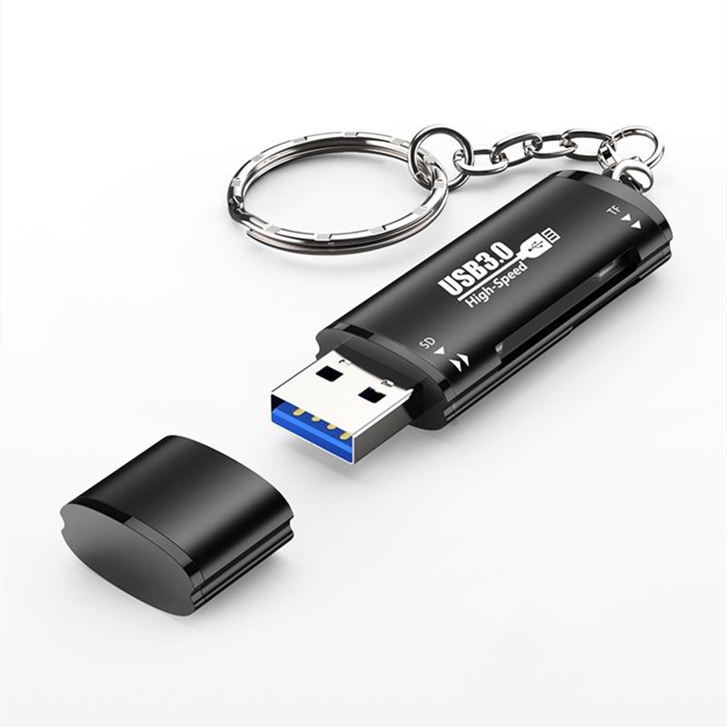 NÖRDIC USB-A 3.0 kortlæser 2 slot SD, MicroSD UHS-I