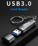 NÖRDIC USB-A 5Gbps SD- og TF-hukommelseskortlæser