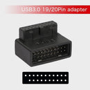 NÖRDIC USB3.0 adapter 19/20pin vinklet han til hun