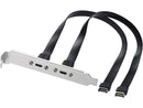 NÖRDIC USB3.1 frontpaneladapter 2xType E til 2xType C 50cm