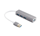 NÖRDIC USB 3.1-hub 4PORT 10cm Aluminium Space Grey