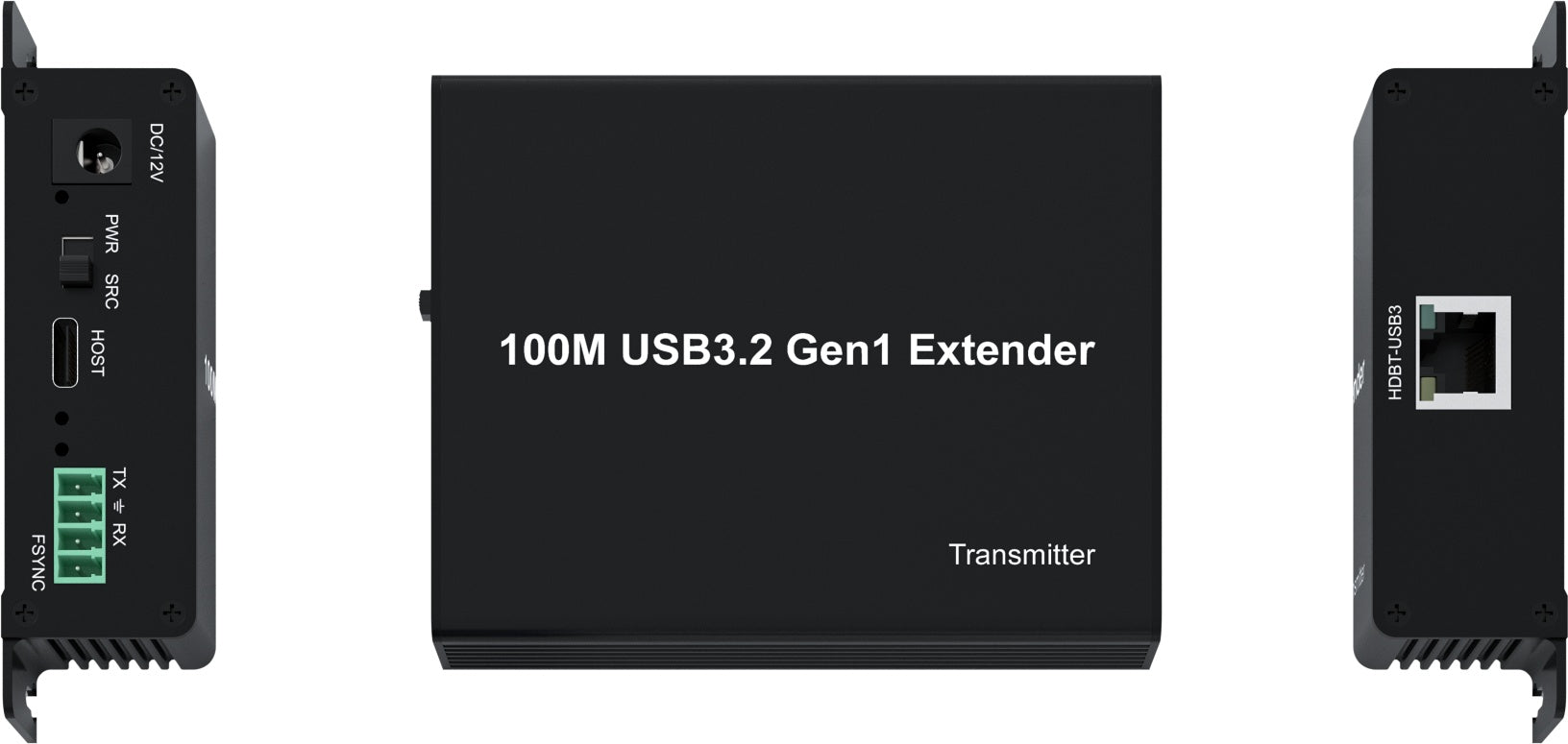 NÖRDIC USB 3.2 Forlænger 5Gbps 2xUSB-A + 2xUSB-C op til 100m