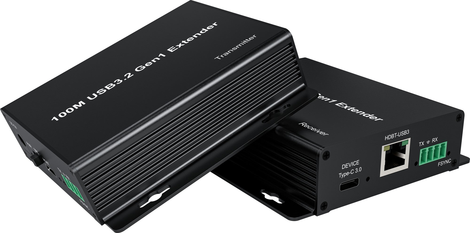 NÖRDIC USB 3.2 Forlænger 5Gbps 2xUSB-A + 2xUSB-C op til 100m