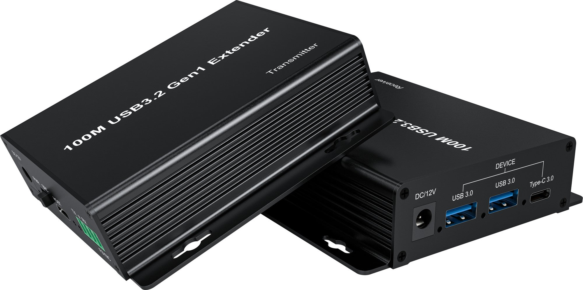 NÖRDIC USB 3.2 Forlænger 5Gbps 2xUSB-A + 2xUSB-C op til 100m