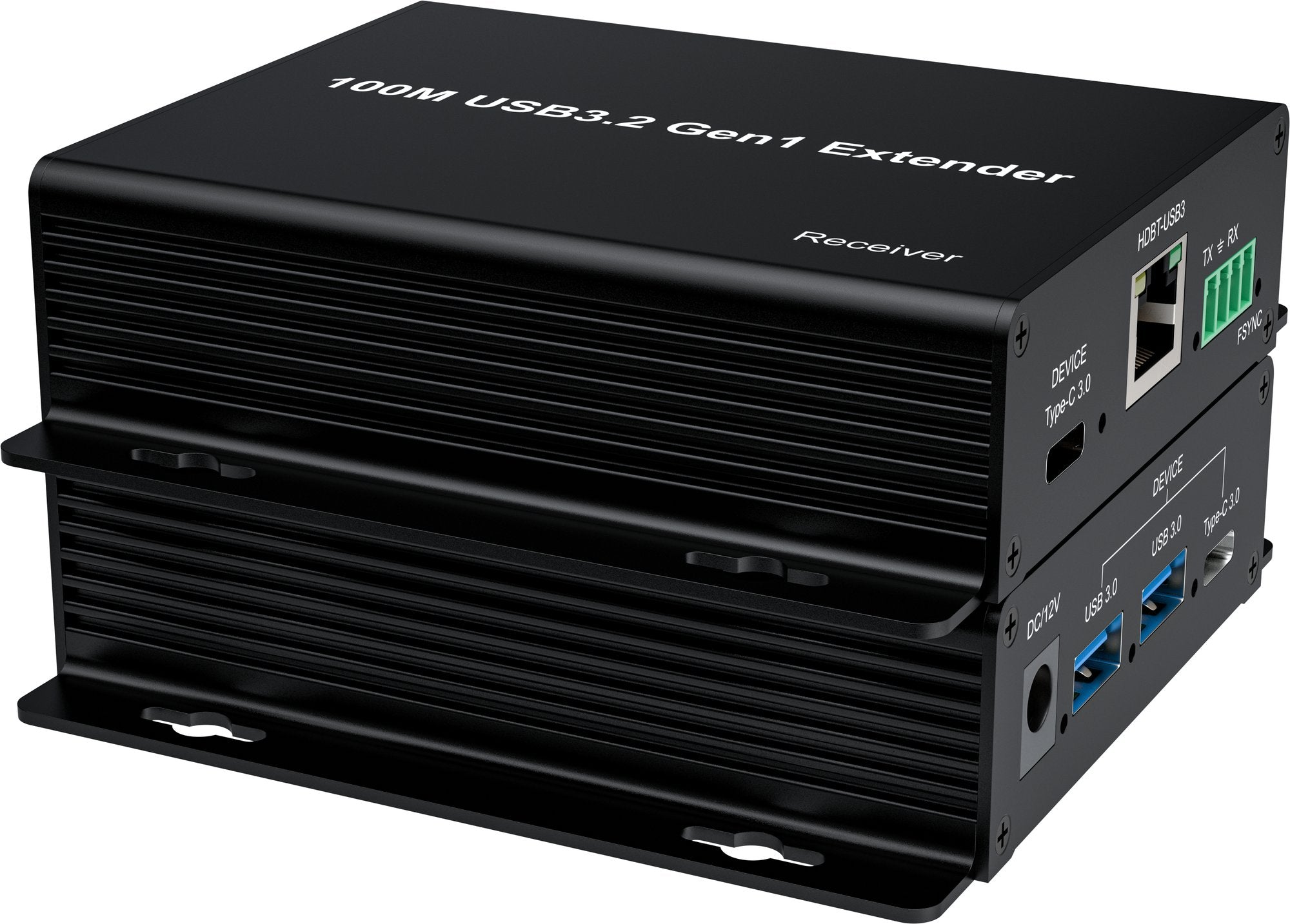 NÖRDIC USB 3.2 Forlænger 5Gbps 2xUSB-A + 2xUSB-C op til 100m