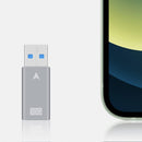 NÖRDIC USB3.2 Gen2 USB-C til USB-A adapter 10Gbps metal