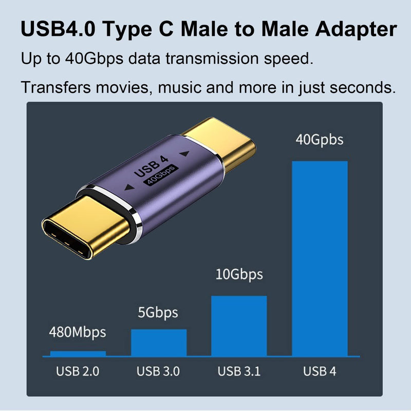 NÖRDIC USB4 adapter han til han 40G 8K60Hz PD100W