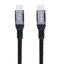 NÖRDIC USB4-kabel 1,5 m 40 Gbps data 8K video PD 100W kompatibel med Thunderbolt 3