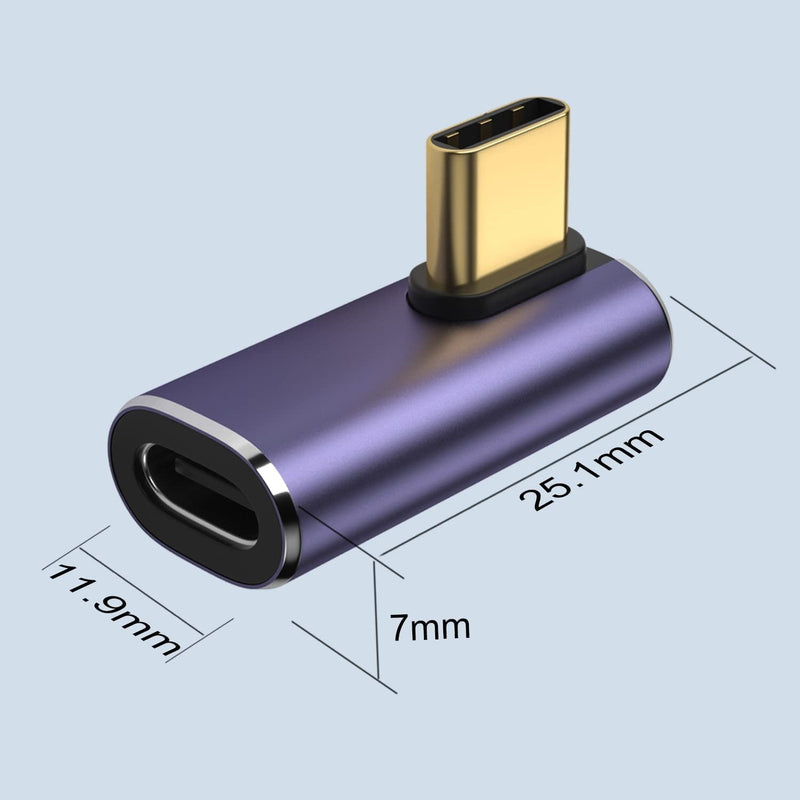 NÖRDIC USB4 vinklet adapter han til hun 40G 8K60Hz PD100W