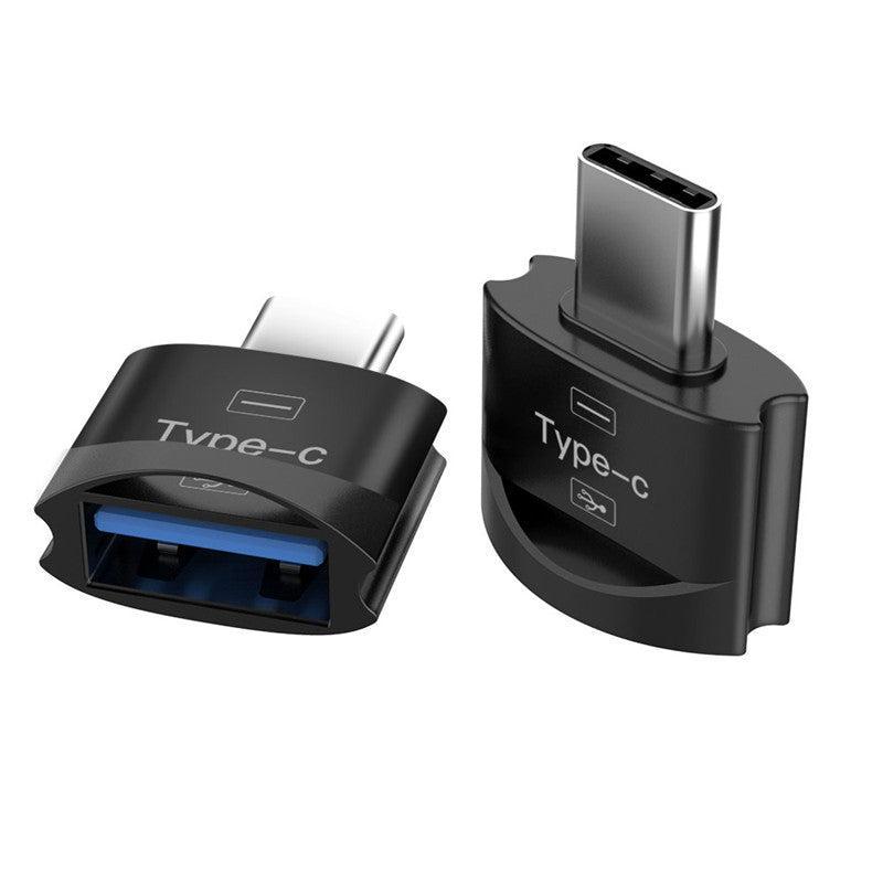 NÖRDIC USB-A 3.1 OTG hun til USB C han adapter 5 Gbps aluminium grå synkronisering og opladning OTG USB-C adapter