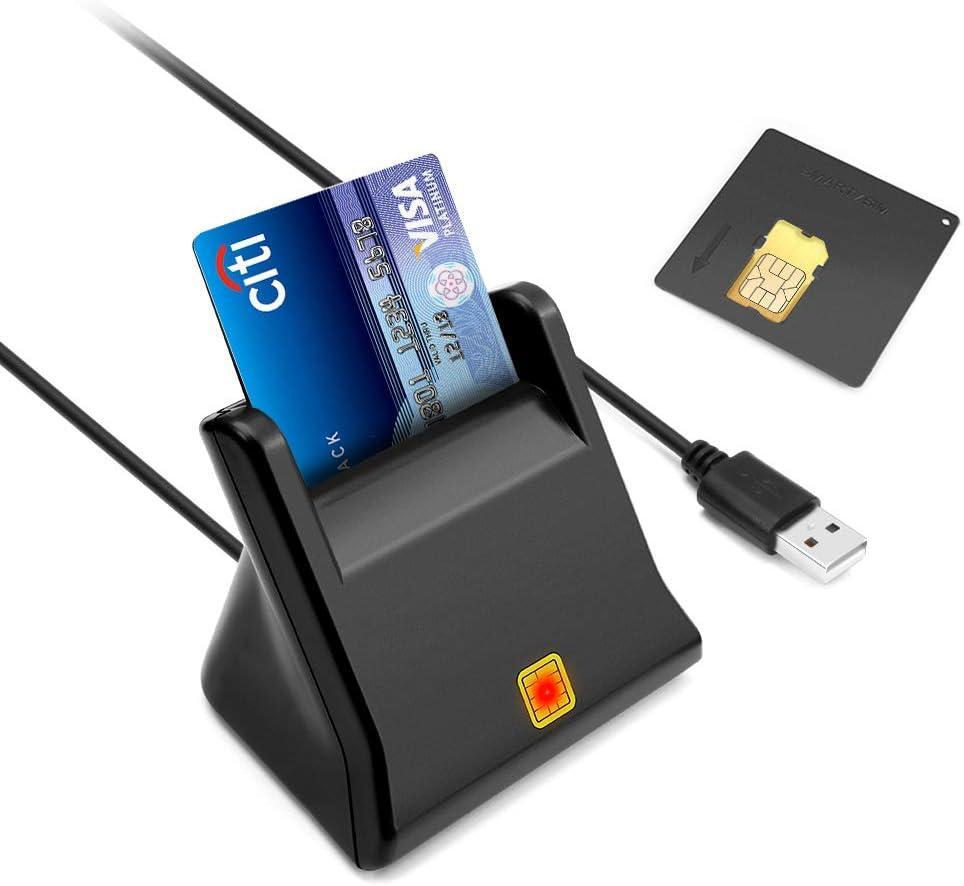 NÖRDIC USB-A Smart- og SIM-kortlæser ISO7816 ID-kort EMV Kreditkort