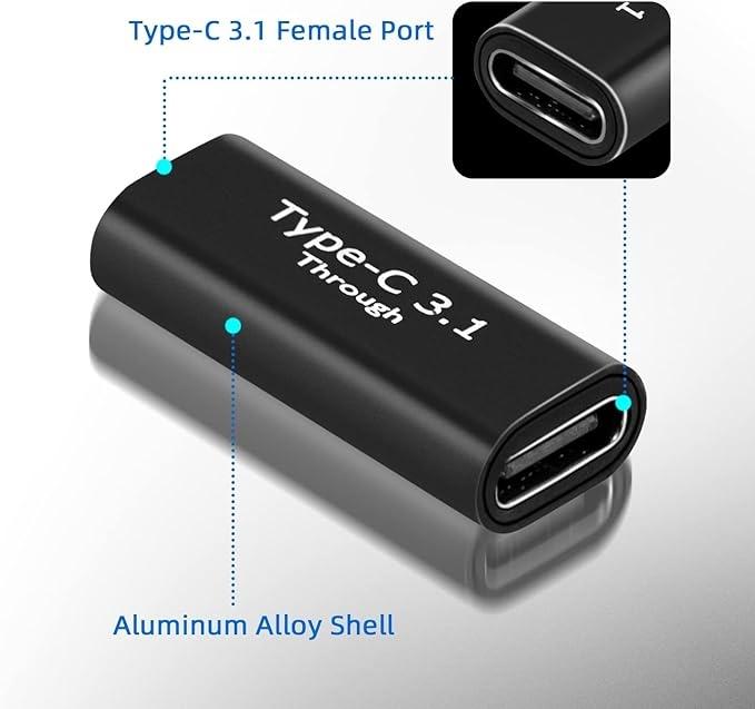 NÖRDIC USB C 3.1 kønsskifter Kvinde til Kvinde USB Type C 3.1 Adapter