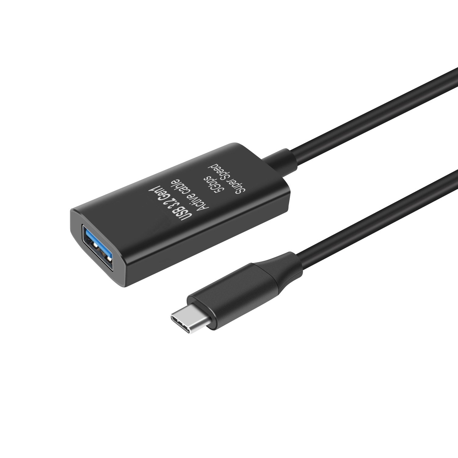 NÖRDIC 10m USB-C 3.2 GEN1 til USB-A 5Gbps Aktiv forlængerkabel